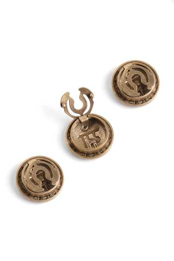 Buy_Cosa Nostraa_Gold Maa Ashirwad Button Covers - Set Of 3 _Online_at_Aza_Fashions
