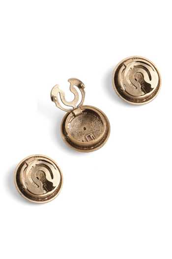 Buy_Cosa Nostraa_Gold Devi Drishti Button Covers - Set Of 3 _Online_at_Aza_Fashions
