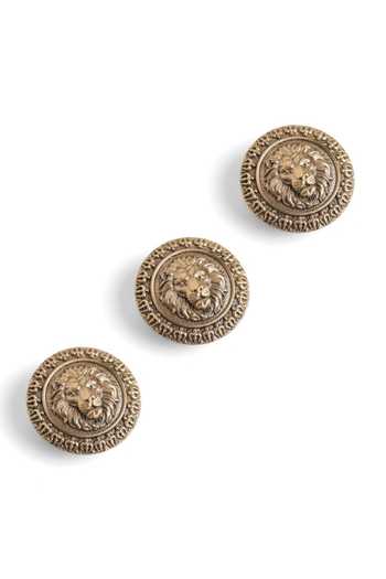 Shop_Cosa Nostraa_Gold Shakti Vahana Button Covers - Set Of 3 _Online_at_Aza_Fashions