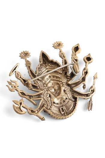Buy_Cosa Nostraa_Gold Devi Shakti Brooch 