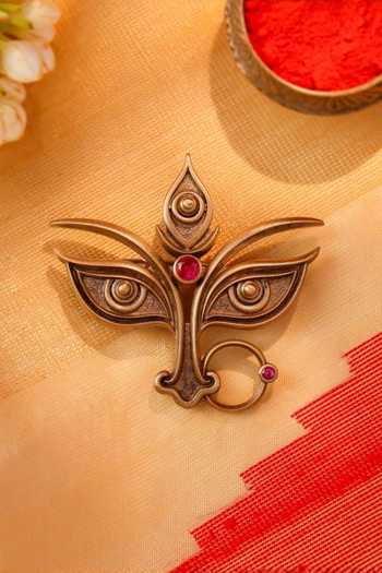 Cosa Nostraa Trinetraa Maa Durga Eyes Brooch 