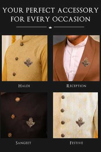 Buy_Cosa Nostraa_Gold Divya Nayan Brooch 