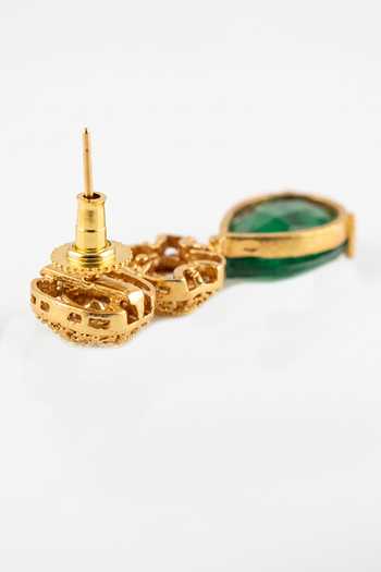Joules By Radhika Green Rishvani Embellished Necklace Set Online at Aza Fashions Joules By Radhika_Green Rishvani Embellished Necklace Set _Online_at_Aza_Fashions