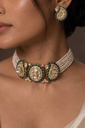 Joules By Radhika Neyvika Embellished Necklace Set