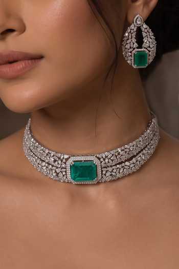 Joules By Radhika Naverya Embellished Necklace Set