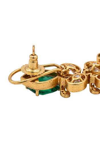 Joules By Radhika_Gold Plated Sarevika Embellished Pendant Necklace Set _Online_at_Aza_Fashions