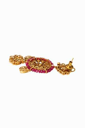 Joules By Radhika Pink Vayesha Embellished Necklace Set Online at Aza Fashions Joules By Radhika_Pink Vayesha Embellished Necklace Set _Online_at_Aza_Fashions