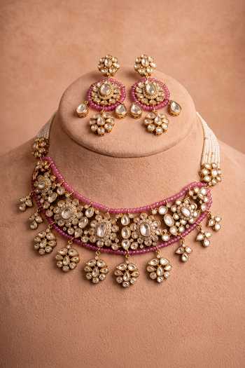 Joules By Radhika Vayesha Embellished Necklace Set