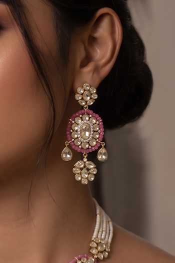 Buy Joules By Radhika Pink Vayesha Embellished Necklace Set Online at Aza Fashions Buy_Joules By Radhika_Pink Vayesha Embellished Necklace Set _Online_at_Aza_Fashions