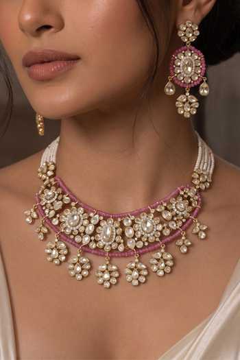 Joules By Radhika Vayesha Embellished Necklace Set