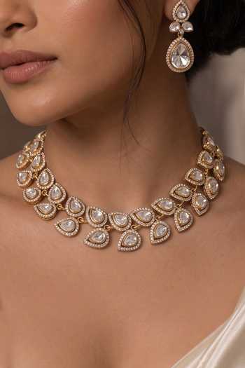 Joules By Radhika Anvaira Embellished Necklace Set 