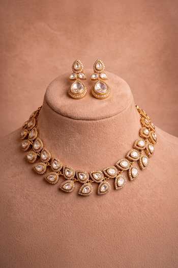 Joules By Radhika Anvaira Embellished Necklace Set 