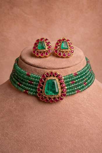 Joules By Radhika Meyvani Embellished Choker Set