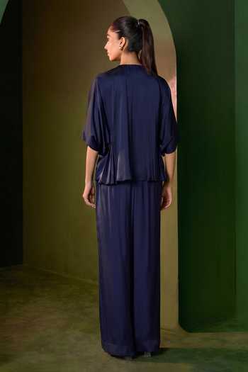 Omana By Ranjana Bothra Isla Zipper Top & Trouser Set 