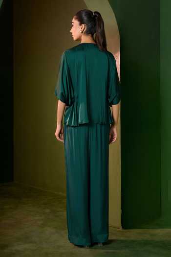 Omana By Ranjana Bothra Isla Zipper Top & Trouser Set 