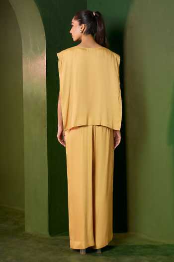 Omana By Ranjana Bothra Arabella Cut Out Top & Trouser Set 