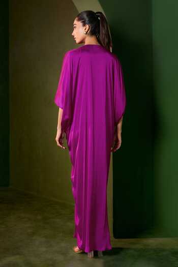 Omana By Ranjana Bothra Riviera Front Knotted Kaftan 
