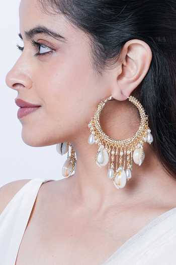 Vaidaan Aarana Seashell Hoops