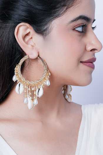 Vaidaan Aarana Seashell Hoops