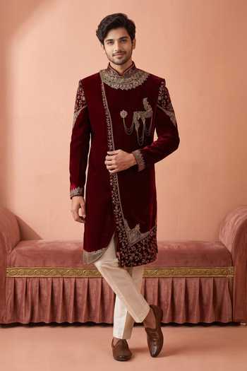 Arihant Rai Sinha Embroidered Sherwani & Pant Set