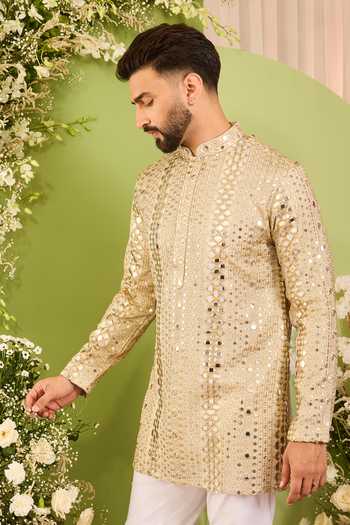 Kasbah The Golden Hour Mirror Work Kurta 