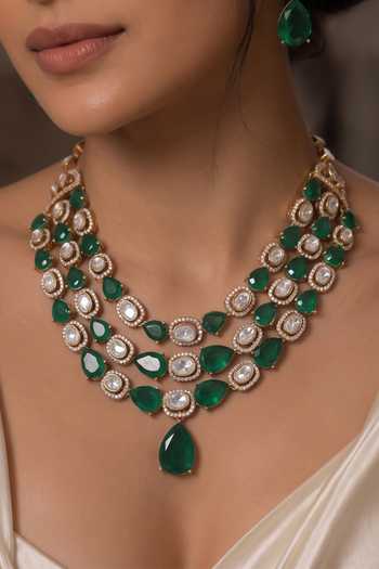 Joules By Radhika Rishvani Embellished Necklace Set