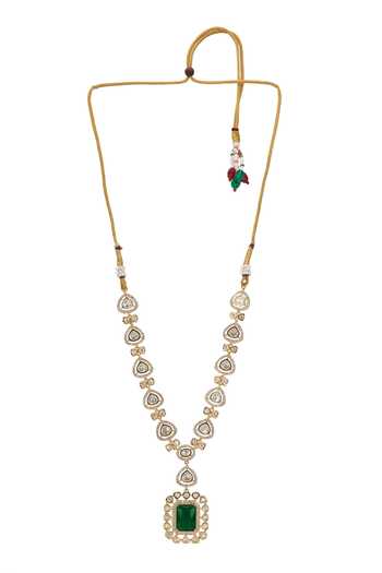 Buy Nazaakat By Samara Singh Gold Plated Stone Drop Pendant Necklace Set Online at Aza Fashions Buy_Nazaakat By Samara Singh_Gold Plated Stone Drop Pendant Necklace Set _Online_at_Aza_Fashions