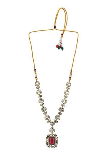 Nazaakat By Samara Singh Gold Plated Pendant Drop Necklace Set Online at Aza Fashions Nazaakat By Samara Singh_Gold Plated Pendant Drop Necklace Set _Online_at_Aza_Fashions