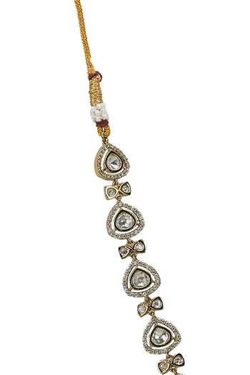 Nazaakat By Samara Singh Gold Plated Pendant Drop Embellished Necklace Set Online at Aza Fashions Nazaakat By Samara Singh_Gold Plated Pendant Drop Embellished Necklace Set _Online_at_Aza_Fashions
