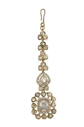 Buy Nazaakat By Samara Singh Gold Plated Pendant Drop Embellished Necklace Set Buy_Nazaakat By Samara Singh_Gold Plated Pendant Drop Embellished Necklace Set