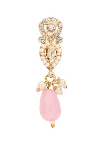 Nazaakat By Samara Singh Gold Plated Pastel Stone Drop Necklace With Earrings Online at Aza Fashions Nazaakat By Samara Singh_Gold Plated Pastel Stone Drop Necklace With Earrings _Online_at_Aza_Fashions
