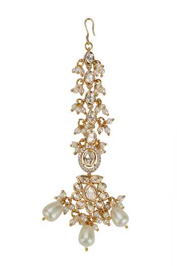 Nazaakat By Samara Singh Gold Plated Stone Embellished Necklace Set Online at Aza Fashions Nazaakat By Samara Singh_Gold Plated Stone Embellished Necklace Set _Online_at_Aza_Fashions