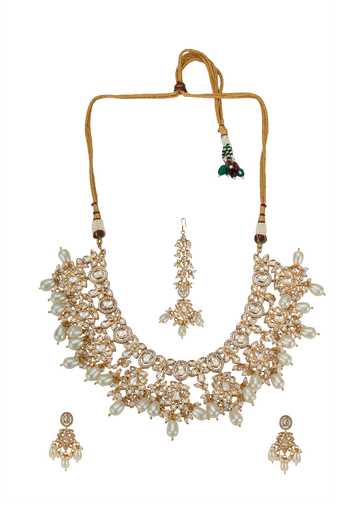 Nazaakat By Samara Singh Stone Embellished Necklace Set