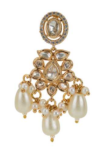 Buy Nazaakat By Samara Singh Gold Plated Stone Embellished Necklace Set Buy_Nazaakat By Samara Singh_Gold Plated Stone Embellished Necklace Set