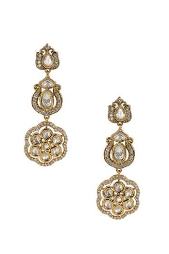 Buy Nazaakat By Samara Singh Gold Plated Floral Stone Embellished Choker Necklace Set Online at Aza Fashions Buy_Nazaakat By Samara Singh_Gold Plated Floral Stone Embellished Choker Necklace Set _Online_at_Aza_Fashions