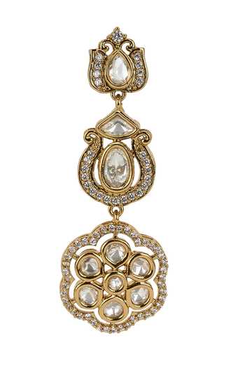 Buy Nazaakat By Samara Singh Gold Plated Floral Stone Embellished Choker Necklace Set Buy_Nazaakat By Samara Singh_Gold Plated Floral Stone Embellished Choker Necklace Set