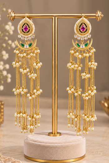 Queens Jewels Petal Chandelier Earrings 