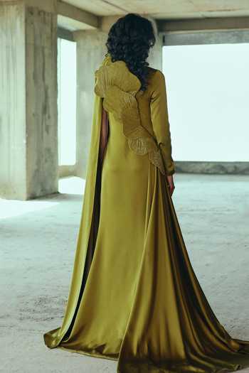 Supria Munjal Sculpted Floral Gown 