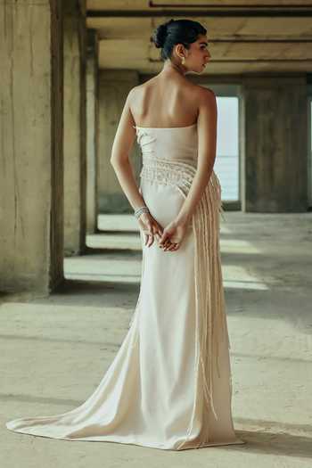 Supria Munjal Layered Petal Gown 