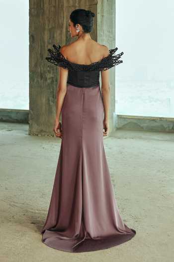 Supria Munjal Winged Draped Gown 
