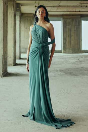 Supria Munjal Corset Draped Gown 