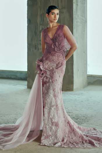 Supria Munjal Botanical Embellished Gown 