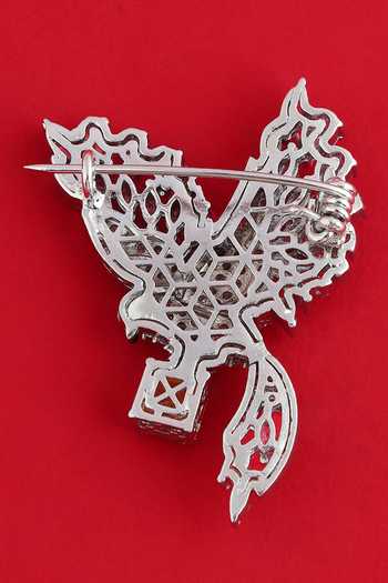 Modarta Peacock Crystal Lapel Brooch 