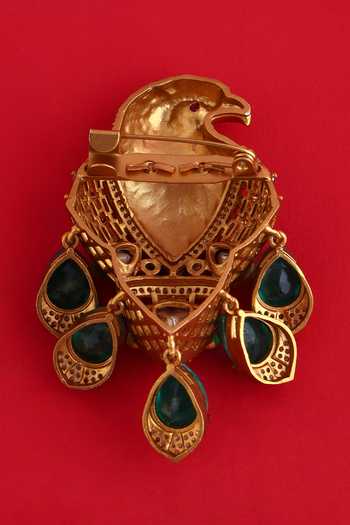 Modarta Eagle Pendant Crystal Brooch Pin 
