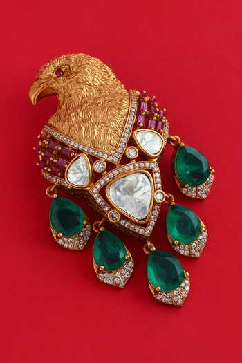 Modarta Eagle Pendant Crystal Brooch Pin 