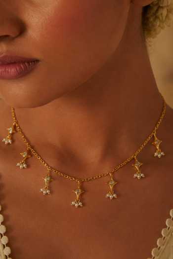 Zariin Sitara Boond Embellished Necklace 