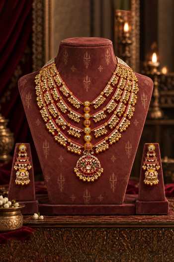 Tussya Rajmohini Kundan Necklace Set 