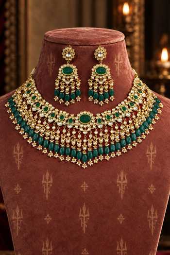 Tussya Rajkanak Kundan Necklace Set 