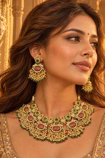 Tussya Indumati Kundan Necklace Set 