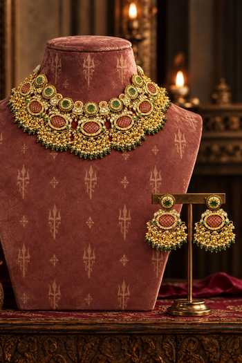 Tussya Indumati Kundan Necklace Set 